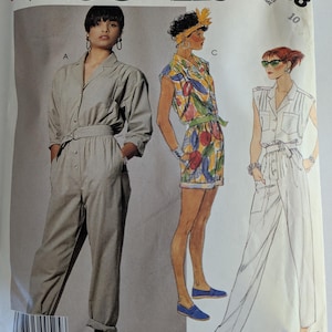 1987 McCalls Summer Jumper, Romper, Jumpsuit, Sewing Pattern #3068, Sz 10, Uncut, 1980s Vintage