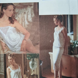 Vogue Half Slip (Skirt Slip), Camisole, Panties Pattern #7626 from 1989, Sz L-XL, Plus Sizes 16, 18, 20, 22. Vintage Lingerie Sewing Pattern