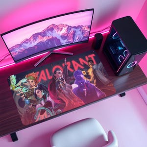 Valorant musmatta, taktisk FPS-spelmatta, agent shooter-musmatta, e-sports-spelsetup, tävlingsinredning