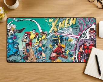 X-メン マウスパッド、マーベル ミュータント ゲーミング デスク マット、スーパーヒーロー マウスパッド、コミック ゲーマー セットアップ、アクション デスク装飾、マーベル ファン ギフト