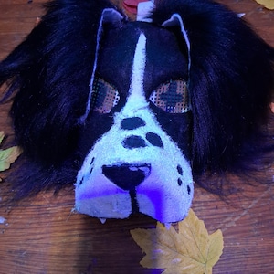 Border collie therian/otherkin mask