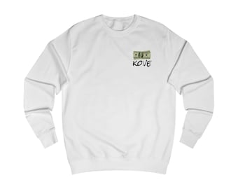 100% Baumwolle Sweatshirt | Dollarscheine Brust- und Rückendruck