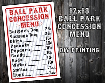 ball concession etsy
