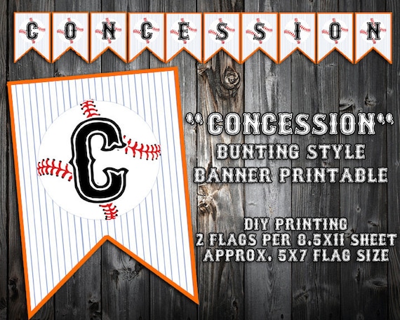 Instant Download Black Or Blue Font Orange Border Baseball