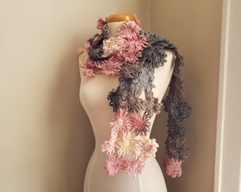 Flower scarf - Winter flower