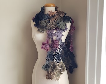 Flower scarf - Grape vine