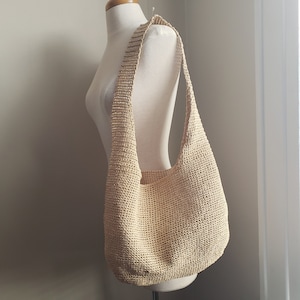 One shoulder summer bag - Light beige