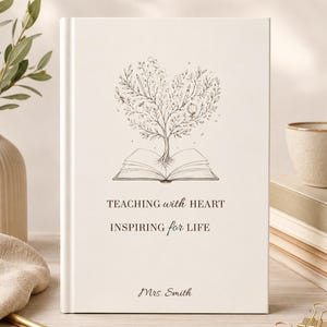 Personalized Teacher Journal Keepsake Custom Teacher Gifts End of Year Teacher Appreciation Gift New Teacher Notebook Christmas Gift