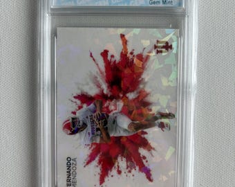 Fernando Mendoza Indiana Hoosiers Color Blast Style Custom Card Gem Mint 10 Cracked Ice Holographic