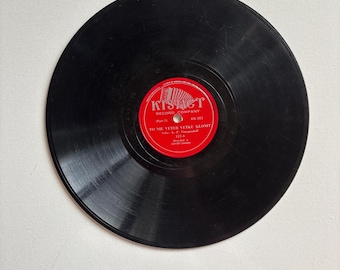 Vintage Kismet KIS-503 G.P. Vinogradoff Russian 78 RPM Record To Nie Veter Vetku Klonit Parts 1 & 2