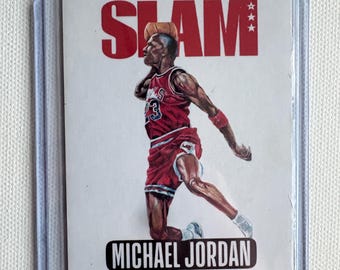 Michael Jordan Slam King Tribute Card 2024 Chicago Bulls Basketball Collectible Sports Memorabilia Gift for NBA Fans