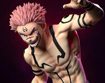 Itadori or Sukuna Jujutsu Kaisen Figure Resin 3D Printed | JJK Statue Hand Painted | Your Choice | Manga Anime Gift