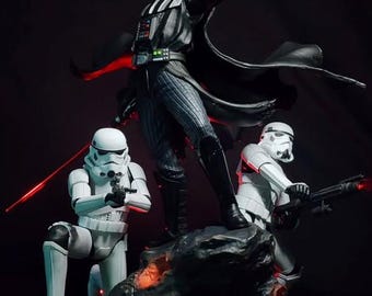 Figura Darth Vader pintada a mano o sin pintar