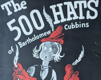 Vintage Dr. Seuss 500 Hats of Bartholomew Cubbins - vintage kid book
