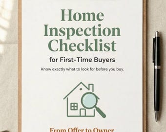 Checklist woninginspectie: bewerkbare pdf die kan worden afgedrukt voor nieuwe kopers