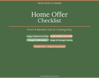 Checklist voor woningaanbieding voor nieuwe kopers