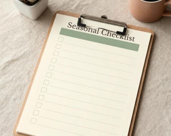 Checklist seizoensonderhoud: bewerkbare pdf-afdrukbaar voor huiseigenaren