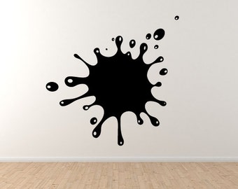 Art Icon #4 - Ink Paint Splash Splat Dripping Painting Style Wall Vinyl Decal Home Decor