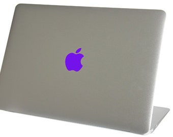 Purple Color Changer Macbook Air Logo Vinyl Sticker Decal Mac Apple Laptop iPad