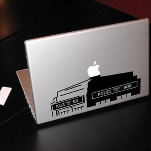 British Police Box 13 MacBook Apple Laptop Decal image 2