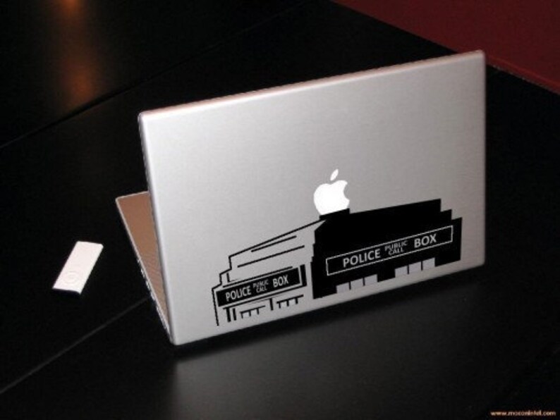 British Police Box 13 MacBook Apple Laptop Decal image 2