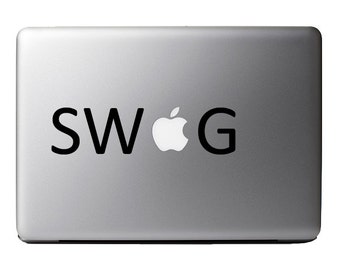 Word Sayings - SWAG - Macbook Vinyl Decal Apple Laptop iPad