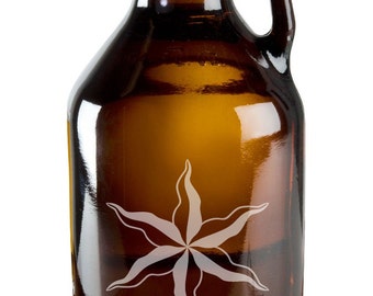 Medieval Six Sided Star Sigil 64oz Beer Wine Growler