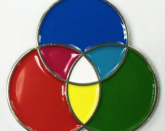 RGB Photography Artist Designer Printer Enamel Lapel Pin