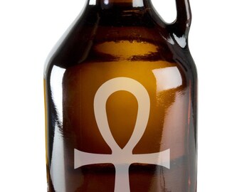 Medieval Healing Ankh Symbol 64oz Beer Wine Growler