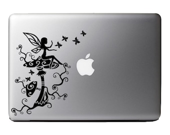 Fairy Butterfly Moonlight - Macbook Vinyl Decal Apple Laptop iPad