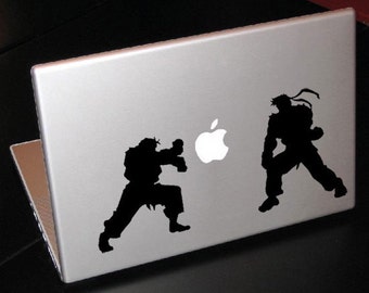 Street Fighter Nintendo Ryu Ken Haduken 15" Macbook Apple Laptop Decal