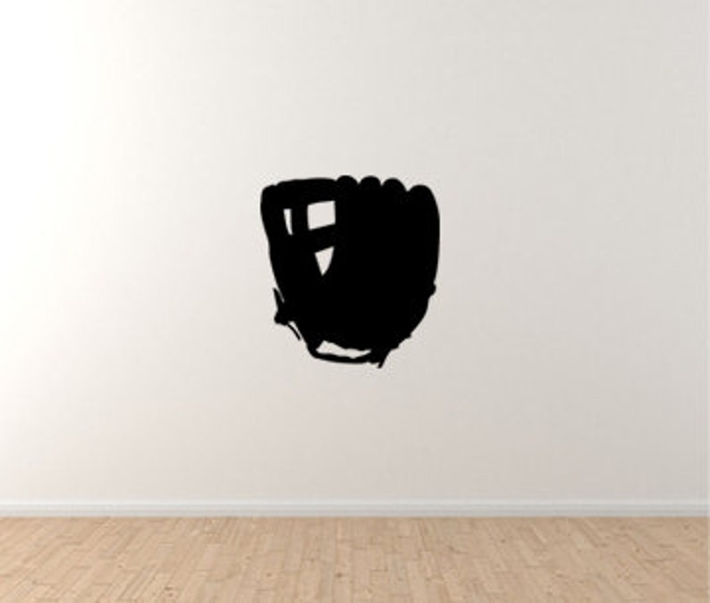 Baseball Glove Vinyl Wall Decal Etsy