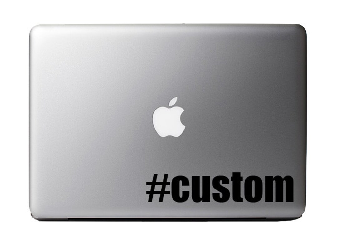 Make Your Own Custom Hashtag Vinyl Decal Sticker Skin for Apple MacBook