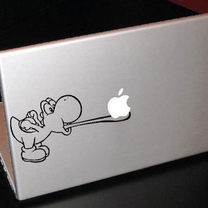 Yoshi Eating Apple Nintendo Super Mario 13" Macbook Apple Laptop Decal