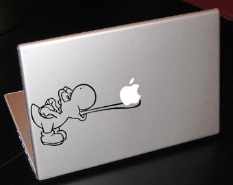 Yoshi Eating Apple Nintendo Super Mario 13" Macbook Apple Laptop Decal