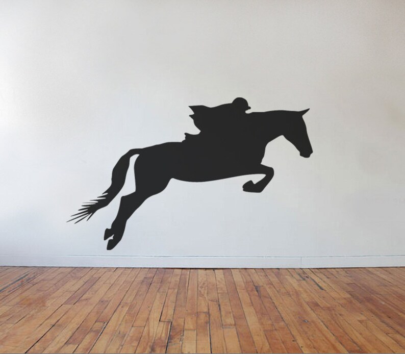 Equestrian Horseback Riding Vinyl Wall Decal image 1
