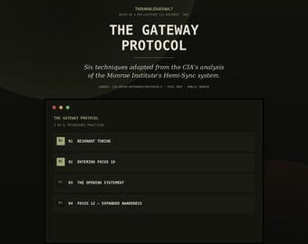 Das Gateway-Protokoll | Freigegebene CIA-App für mentale Techniken + PDF-Arbeitsbuch | Hemi-Sync-Meditationsleitfaden für Fokus-Level
