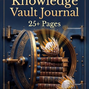 The Knowledge Vault Journal | Printable Knowledge Tracker, Book Summary & Reflection PDF | Digital Download ZA