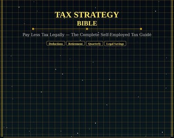 Steuerstratege Bibel PDF | Selbständige Steuerführer Abzüge Rentenkonten Rechtliche Steuerersparnisse | Sofortdownload | Kleinunternehmer Steuer Gu