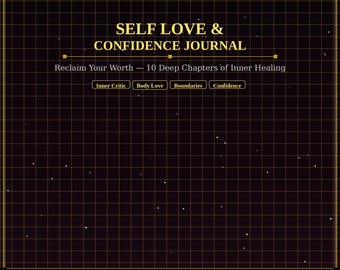Selbstliebe Journal Druckbare PDF | 10 Kapitel 60 Prompts Inneres Kind Vertrauen Körperbild | Sofortdownload | Selbstfürsorge-Heiltherapie Jo