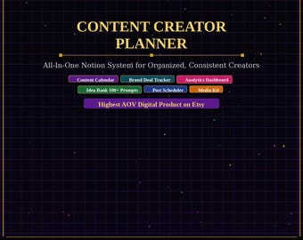 Notion Content Template/8 Seiten zum Einbinden von Notion/Dashboard/Content Calender/Content Bucket System/Analaytic Dashboard/Brand Trade Tracker