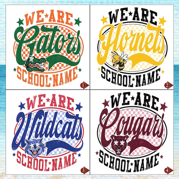 Custom School Spirit Dtf Transfer, We Are Mascot, Varsity Style Sport Ready To Press, Personalized Game Day Heat Transfer, Dtf Gang Sheet