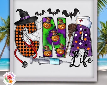 CNA Halloween Dtf Transfers, Medical Assistant Pumpkin Ready to Press, Halloween Nurse Heat Transfer, Medical Spooky Season Iron On Shirt