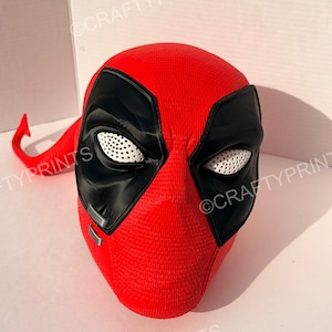 Deadpool Cosplay Helmet - Authentic Marvel Mask Replica Prop for X-Men Fans image 1