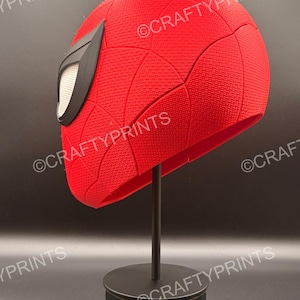 Spider-Man Peter Parker Helmet | Wearable 3D Printed Cosplay Mask, Assembled Magnets Lenses image 7