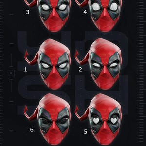 Deadpool Cosplay Helmet - Authentic Marvel Mask Replica Prop for X-Men Fans image 11