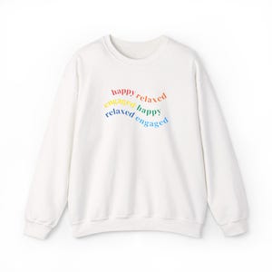HRE / Feliz, relajado, comprometido / Sudadera bordada / ABA / BCBA imagen 2