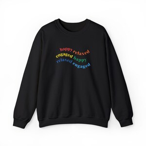 HRE / Feliz, relajado, comprometido / Sudadera bordada / ABA / BCBA imagen 4