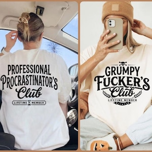 Grumpy Fuckers Club Divertido SVG PNG, Humor Adulto Divertido PNG, Diseño Retro Grunge, Diseño Moderno, Parche para Sombrero de Cuero, Archivos Cricut (Descarga Digital)