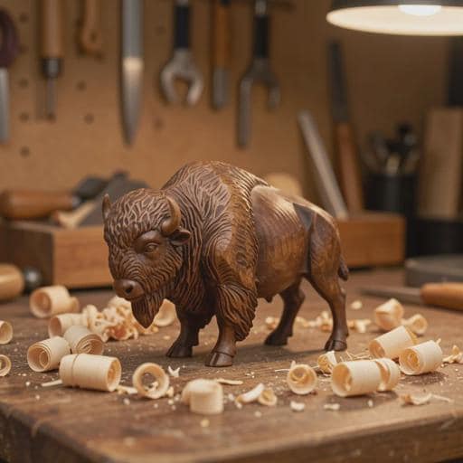 Bison statue - Etsy 日本